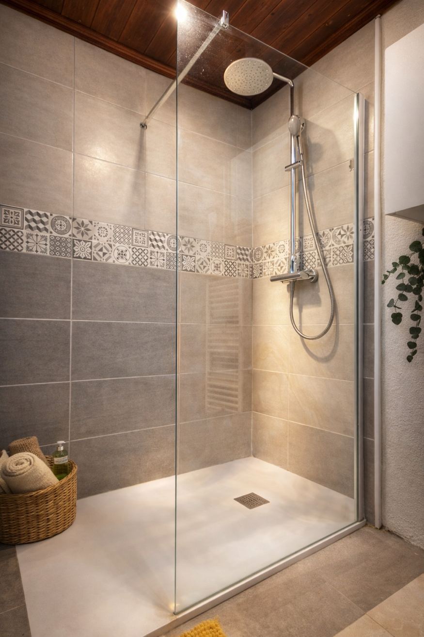 Douche italienne – Gîte Les Pétillières en Dombes